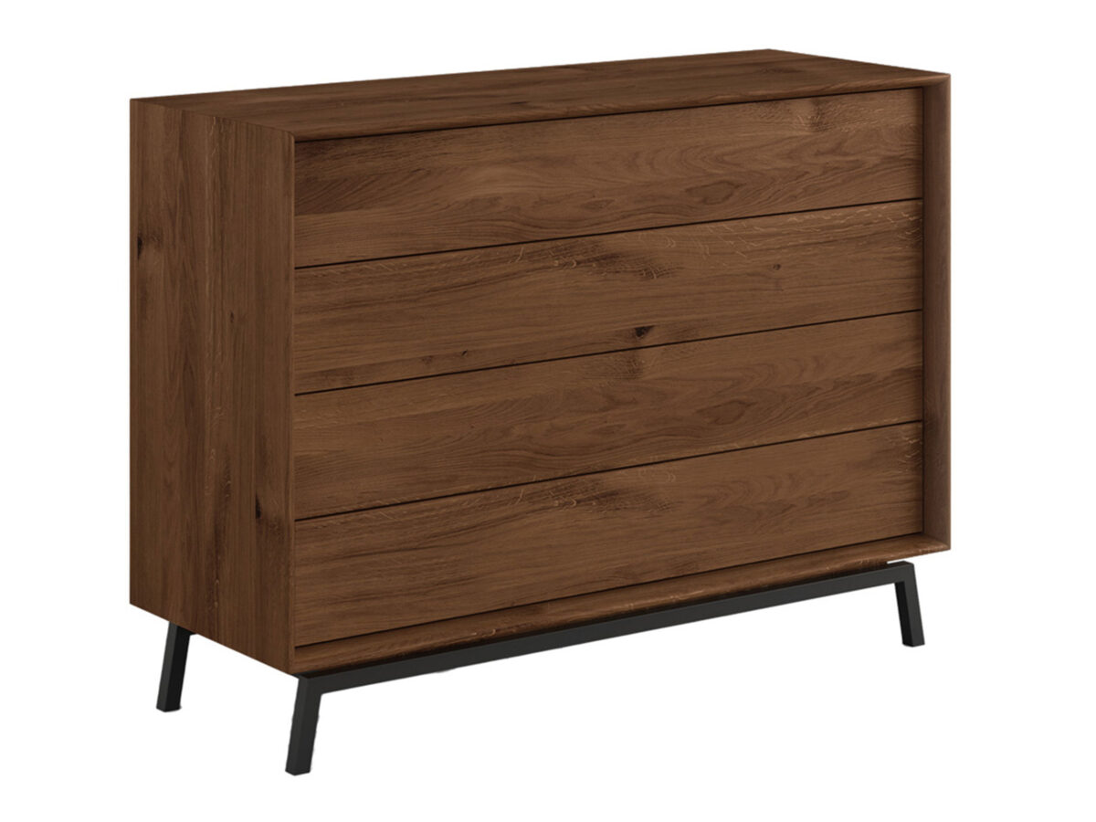 Komoda dębowa 120 cm Oak Elegance Tabacco