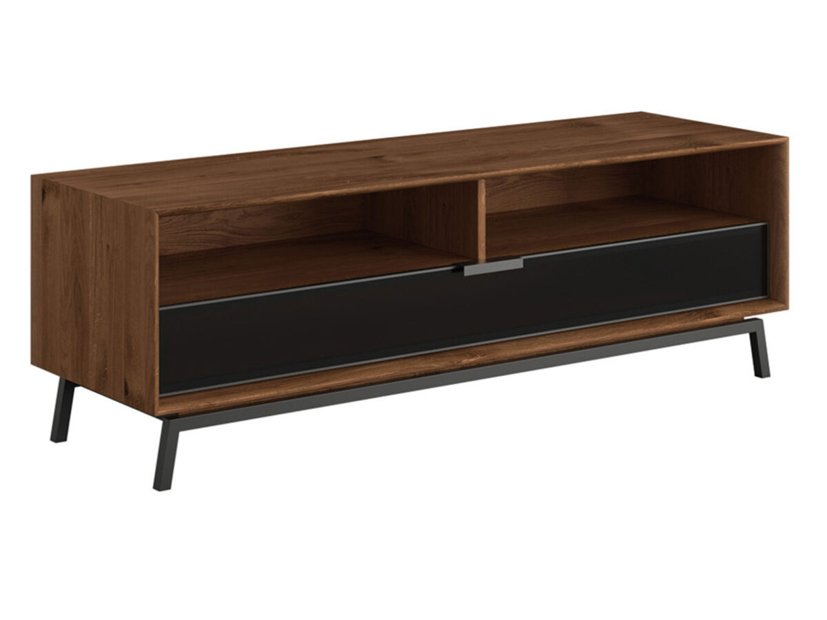 Szafka RTV dębowa 160 cm Oak Elegance TABACCO