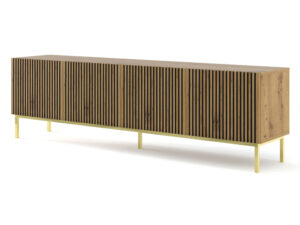 Miniaturka 3 - Szafka RTV Navia 4D z frezowanymi frontami 200 cm
