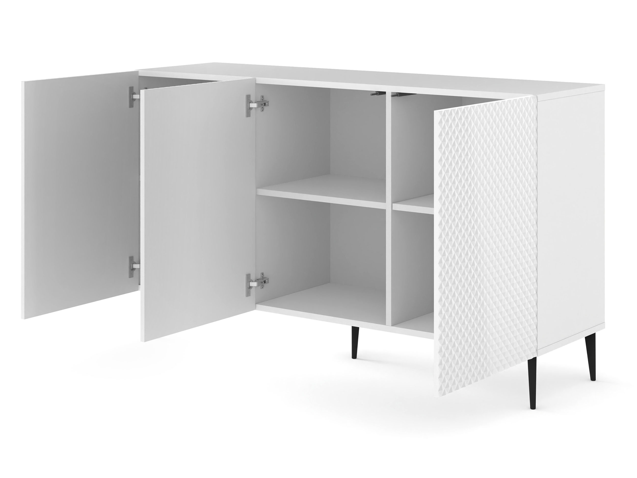 Komoda Navia 3D z frezowanymi frontami 150 cm