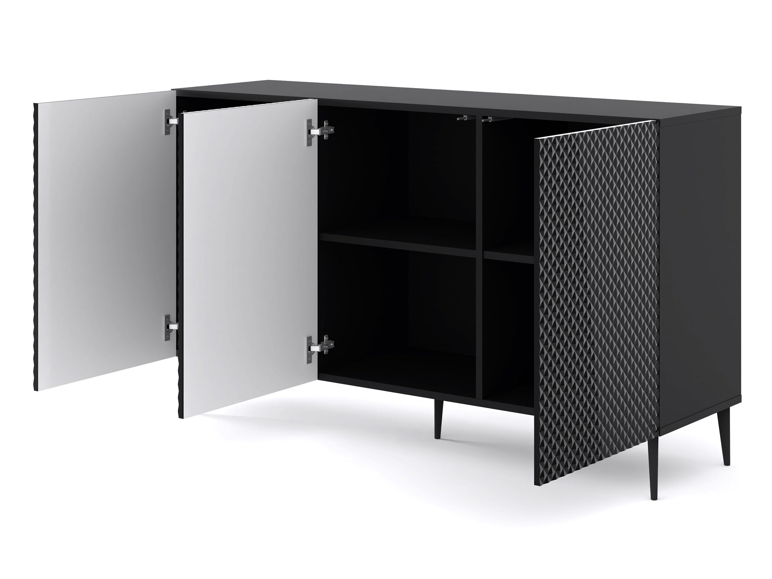 Komoda Navia 3D z frezowanymi frontami 150 cm