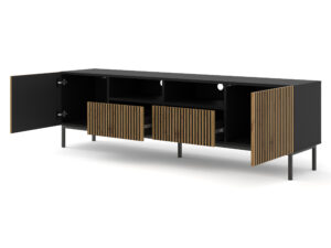 Miniaturka 2 - Szafka RTV Navia 2D2S z frezowanymi frontami 200 cm