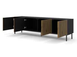 Miniaturka 6 - Szafka RTV Navia 4D z frezowanymi frontami 200 cm