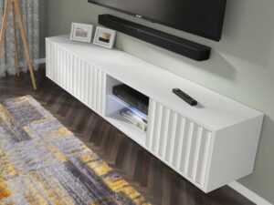 Miniaturka 26 - Szafka RTV Holi wisząca/stojąca z frezowanymi frontami 156 cm