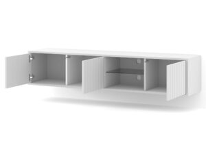 Miniaturka 12 - Szafka RTV Holi wisząca/stojąca z frezowanymi frontami 156 cm