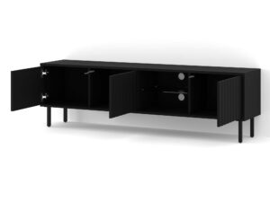 Miniaturka 6 - Szafka RTV Holi wisząca/stojąca z frezowanymi frontami 156 cm