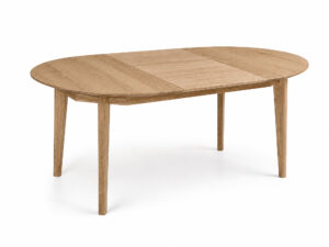 Miniaturka 1 - Okrągły Stół Rozkładany Dębowy 115 cm TERI 2318