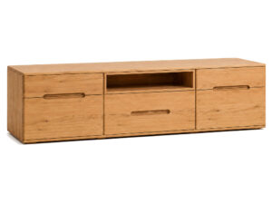 Miniaturka 2 - Szafka RTV Aura 180 cm Dąb Piaskowy i Subtelna Forma