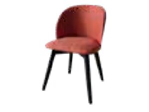 Miniaturka 2 - Krzesło tapicerowane Beloria czerwone z czarnymi nogami