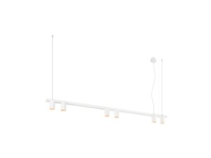 Miniaturka 1 - Biała lampa wisząca Enola 2.0 M sześć reflektorów GU10 – packshot