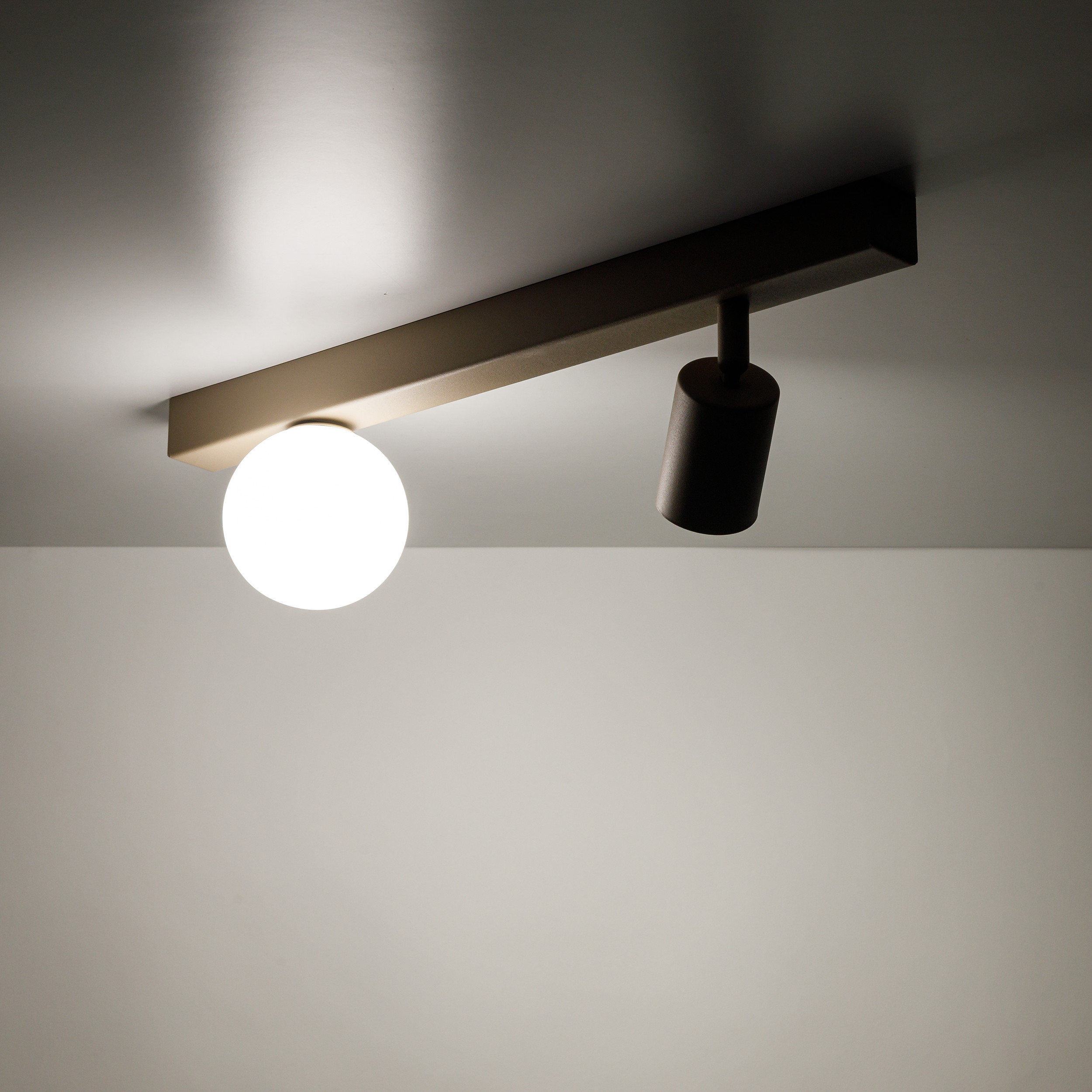 Lampa sufitowa Vox 2-punktowa GU10 i G9 piaskowy beż – zdjęcie 2