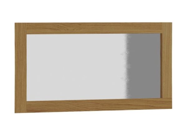 Lustro prostokątne Nivaro 140 × 70 cm w szerokiej ramie