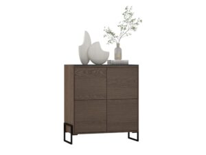 Miniaturka 2 - Barek Giolani 100 cm z czterema pełnymi polami frontu i ciemnym blatem