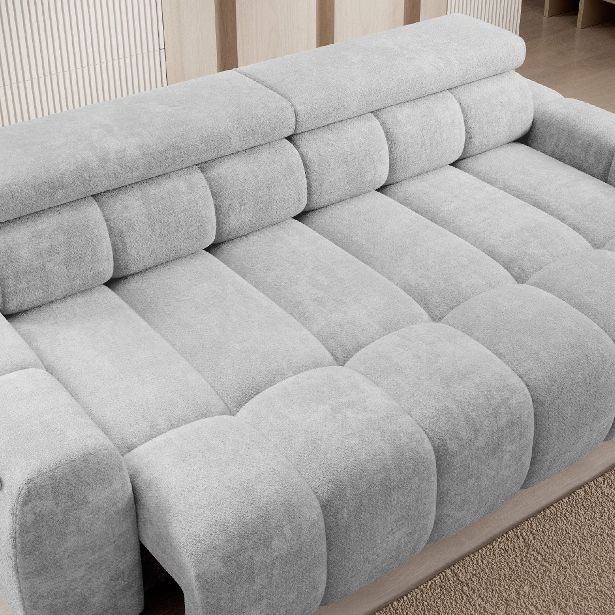 Sofa Virello z wysuniętym siedziskiem w aranżacji salonu