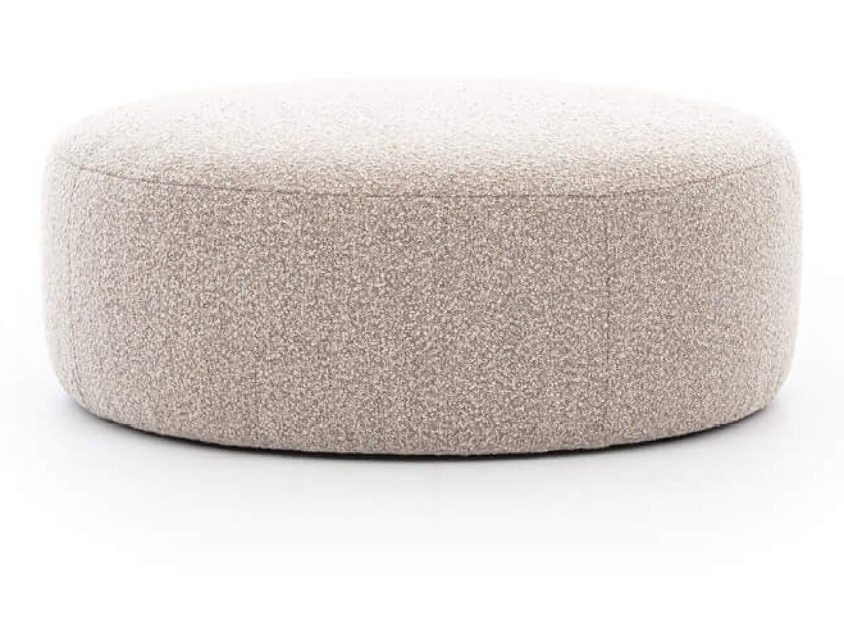 Okrągła pufa do salonu Brunelio 108 cm