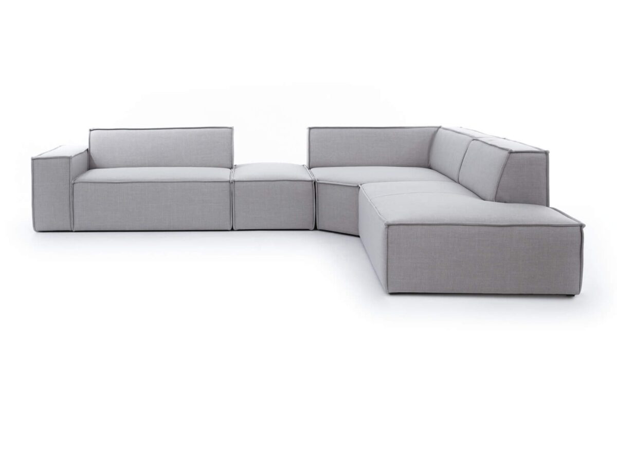 Narożnik modułowy z pufą Mervino 338 cm