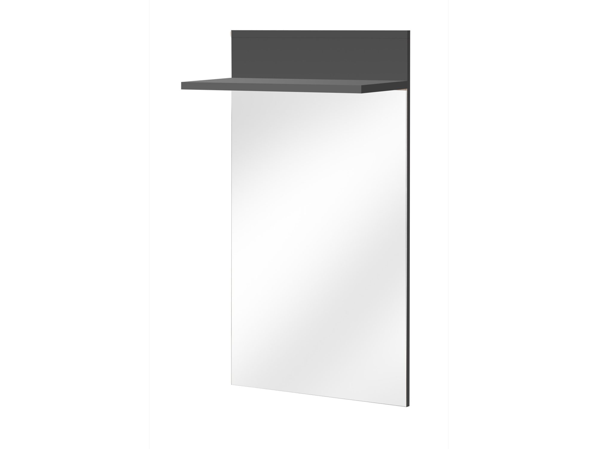 Panel z lustrem i półką Marivo 60 cm antracyt