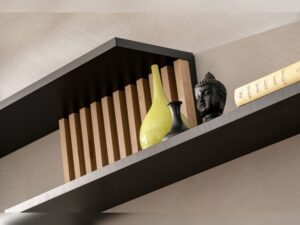 Miniaturka 1 - Detal półki ściennej Raventino Hickory Jackson i czarnej