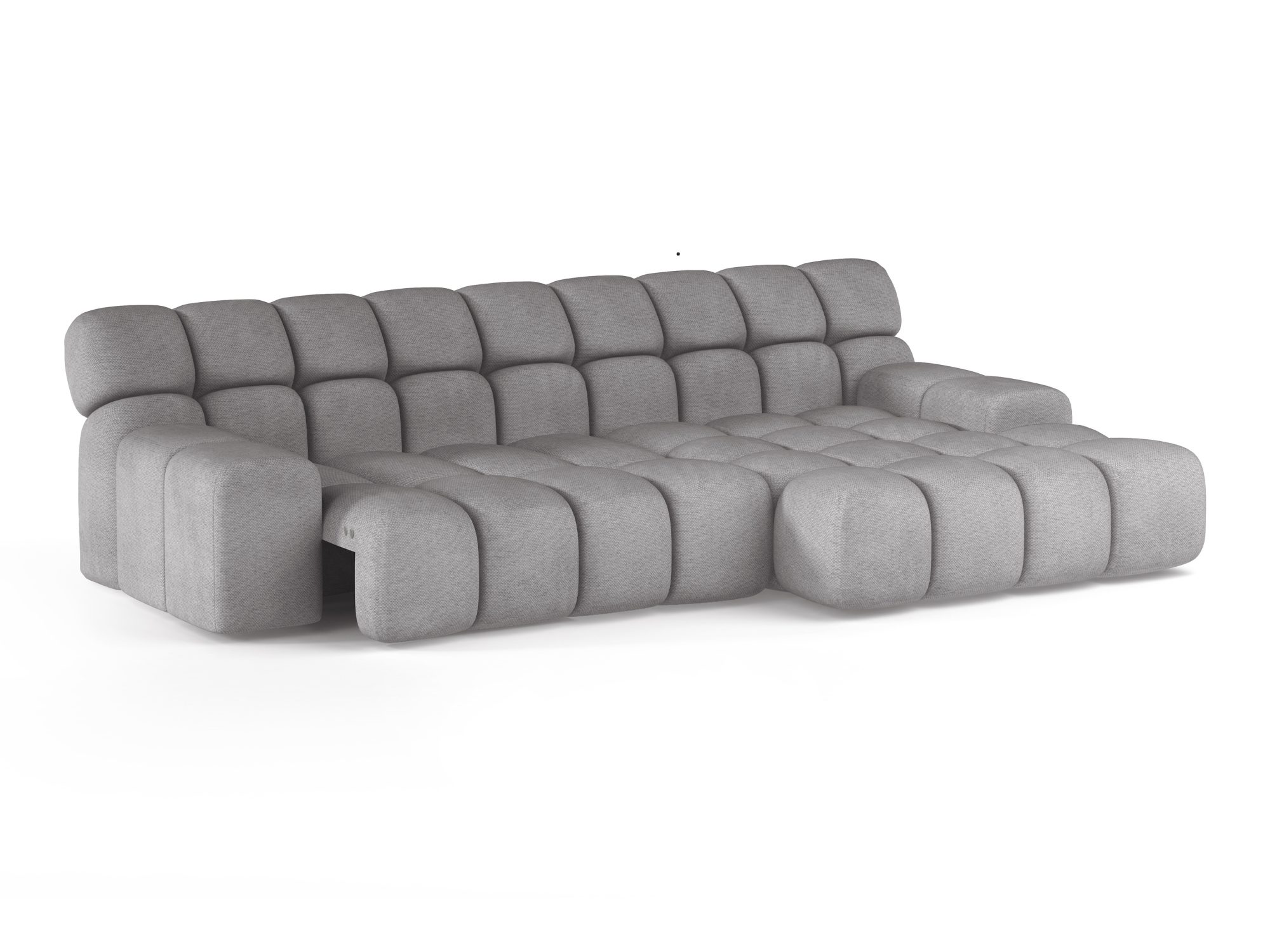 Sofa narożna Campello 297 cm z elektrycznie wysuniętym siedziskiem