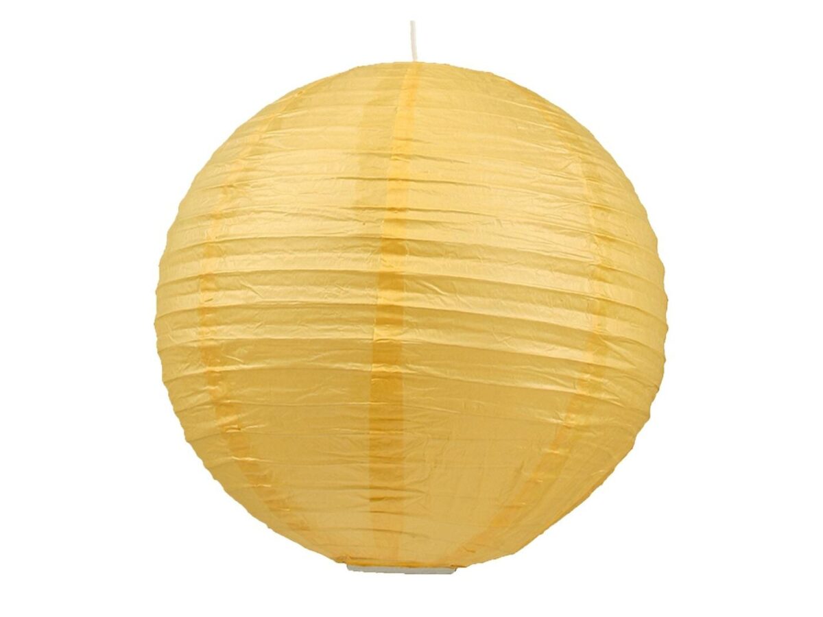 Abażur papierowy kula Arivino 40 cm żółty