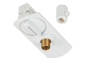 Miniaturka 1 - Biały adapter do lamp wiszących do szyny jednofazowej, sam produkt