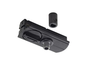 Miniaturka 5 - Czarny adapter do lamp wiszących do szyny jednofazowej, sam produkt