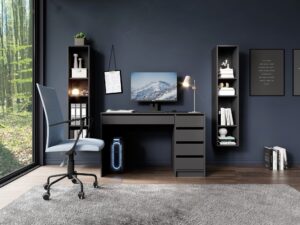 Miniaturka 4 - Aranżacja Ariana – lustro LED przy toaletce i półkach, widok z innej strony