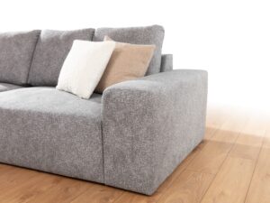 Miniaturka 3 - Narożnik z otomaną i luźnymi poduszkami Felvano 252 cm – zdjęcie 4