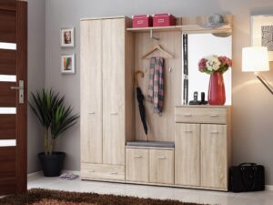 Miniaturka 4 - Garderoba z szafą lustrem i poduszką Arvello 180 cm dąb Sonoma