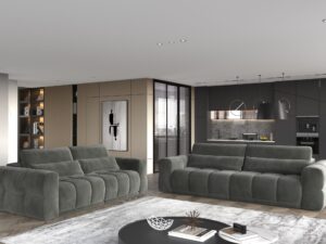 Miniaturka 1 - Sofy Lagvero 260 i 290 cm w nowoczesnym salonie z kuchnią