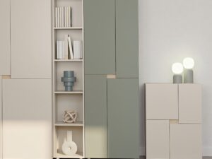 Miniaturka 3 - Biurko z 1 szufladą Lenzaro 100 cm kaszmir – zdjęcie 2