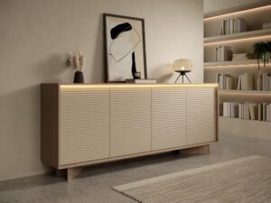 Miniaturka 5 - Kolekcja Talvio – komoda LED w jasnym salonie