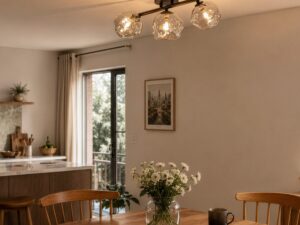 Miniaturka 1 - Aranżacja wnętrza z trzypunktową lampą sufitową Lava w brązie