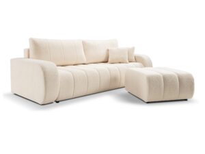 Miniaturka 4 - Sofa i pufa Tobiano w tkaninie Lambi 8 — aranżacja salonu