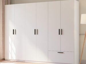 Miniaturka 3 - Szafa z lustrem, 6 drzwiami i 1 szufladą Litano 270 cm – zdjęcie 4