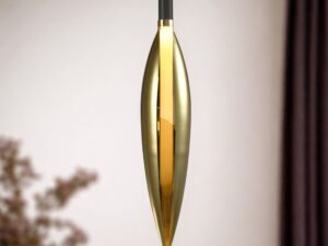 Miniaturka 10 - Lampa wisząca Avodela klosz Złoty w aranżacji
