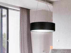 Miniaturka 1 - Lampa wisząca Balirano wenge LED w aranżacji pokoju
