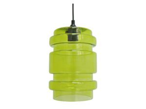 Miniaturka 1 - Lampa wisząca Balisano 17 cm z zielonym szklanym kloszem