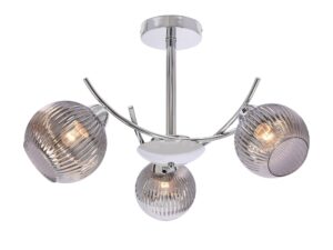 Miniaturka 2 - Lampa sufitowa trzypunktowa Balodona 54 cm chrom / grafit