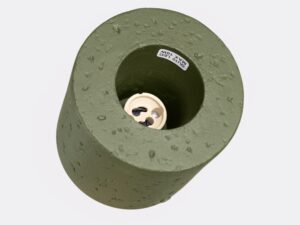 Miniaturka 4 - Betonowy plafon Norevia zielony oliwkowy oliwkowy – oprawka GU10 od spodu