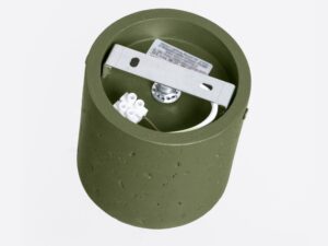 Miniaturka 5 - Betonowy plafon Norevia zielony oliwkowy oliwkowy – wnętrze z płytką montażową