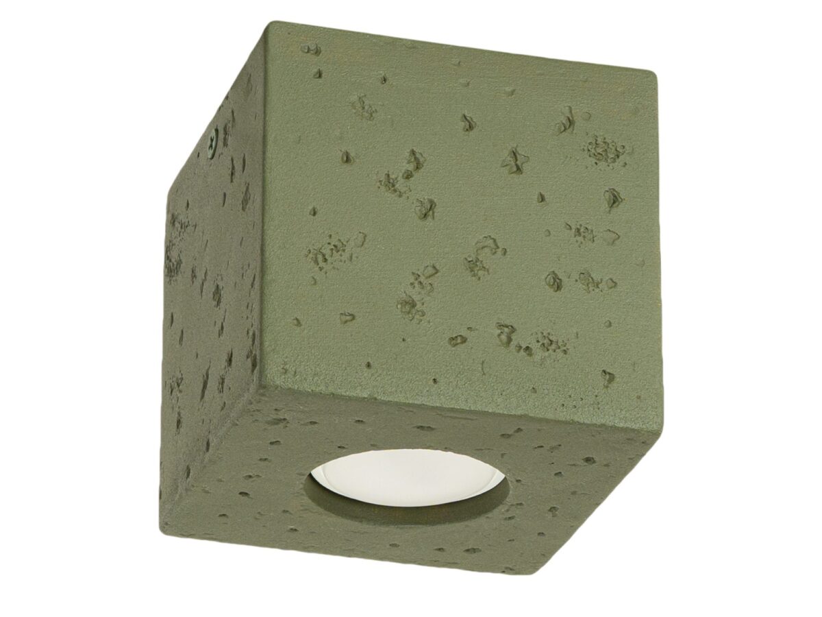 Betonowy plafon Solmira zielony oliwkowy
