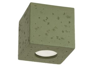 Miniaturka 9 - Betonowy plafon Solmira zielony oliwkowy na białym tle