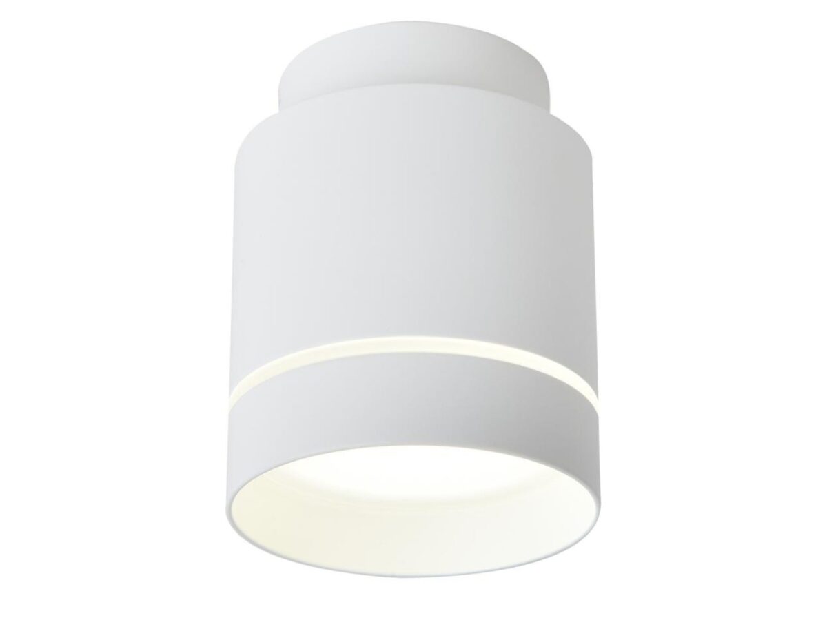 Biała cylindryczna lampa sufitowa LED 12 W 4000 K 7,9 cm