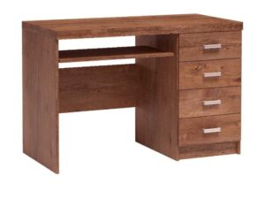Miniaturka 1 - Biurko Brenza 120 cm jesion jasny z kontenerem czterech szuflad