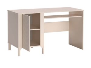 Miniaturka 7 - Biurko Fenita 135 cm kaszmir, otwarta szafka z półką