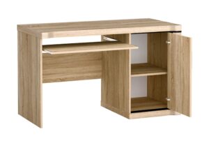 Miniaturka 3 - Biurko Kalmeo Dąb sonoma z otwartą szafką i półką pod klawiaturę