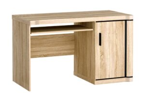 Miniaturka 2 - Biurko Kalmeo 126 cm Dąb sonoma z zamkniętą szafką