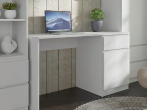 Miniaturka 5 - Biurko z szufladą i szafką Malvero 130 cm – zdjęcie 4