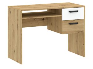 Miniaturka 3 - Biurko Veldaro Duo 100 cm dąb artisan i biały